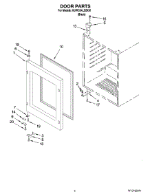 03 - Door Parts parts for Kitchenaid Wine Cooler KUWO24LSBX01 from AppliancePartsPros.com