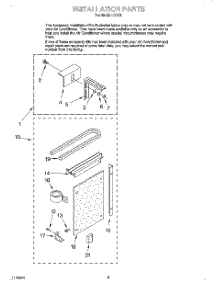 06 - Installation parts for Whirlpool Air Conditioner R516 from AppliancePartsPros.com