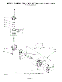 07 - Brake, Clutch, Gearcase, Motor And Pump parts for Whirlpool Washer LA3300XSW0 from AppliancePartsPros.com