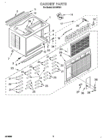 03 - Cabinet parts for Whirlpool Air Conditioner CA18WC51 from AppliancePartsPros.com