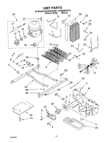 09 - Unit parts for Whirlpool Refrigerator 5VGS9SHGKQ01 from AppliancePartsPros.com