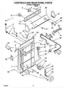 02 - Control And Rear Panel Parts parts for Whirlpool Washer CAWB527MQ2 from AppliancePartsPros.com