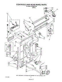03 - Controls And Rear Panel parts for Whirlpool Washer LA3400XTW0 from AppliancePartsPros.com