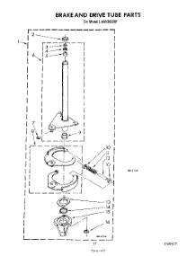 10 - Brake And Drive Tube parts for Whirlpool Washer LA6058XSW1 from AppliancePartsPros.com