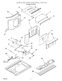 03 - Air Flow And Control parts for Whirlpool Air Conditioner RA101G0 from AppliancePartsPros.com