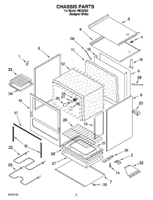 03 - Chassis Parts parts for Whirlpool Range IME28300 from AppliancePartsPros.com