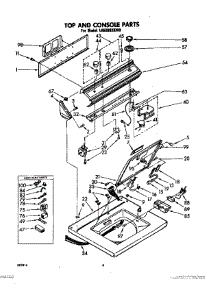 06 - Top And Console parts for Whirlpool Washer LA5300XKW0 from AppliancePartsPros.com