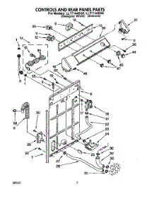 02 - Controls And Rear Panel parts for Whirlpool Washer LLT7144BN0 from AppliancePartsPros.com
