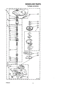 11 - Gearcase parts for Whirlpool Washer LA9100XTF1 from AppliancePartsPros.com