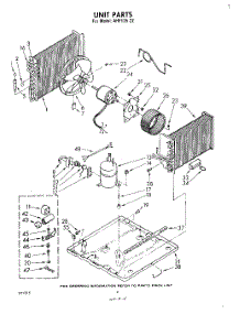 03 - Unit parts for Whirlpool Air Conditioner AHF13522 from AppliancePartsPros.com