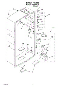 02 - Liner parts for Whirlpool Personal Valet System PVWM600LY0 from AppliancePartsPros.com