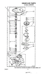 10 - Gearcase parts for Whirlpool Washer LA5580XSW1 from AppliancePartsPros.com