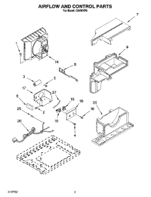 02 - Air Flow And Control Parts parts for Whirlpool Air Conditioner CA8WXP0 from AppliancePartsPros.com