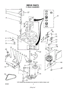 03 - Drive parts for Whirlpool Washer LA5300XMW1 from AppliancePartsPros.com