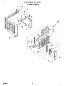 03 - Cabinet parts for Whirlpool Air Conditioner ACU082XA0 from AppliancePartsPros.com