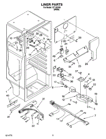03 - Liner Parts parts for Whirlpool Refrigerator IST183300 from AppliancePartsPros.com