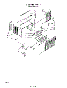 04 - Section parts for Whirlpool Air Conditioner CAW07A1A1 from AppliancePartsPros.com