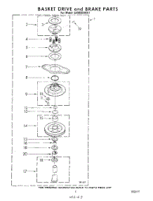 07 - Basket Drive And Basket parts for Whirlpool Washer LA9800XKW1 from AppliancePartsPros.com