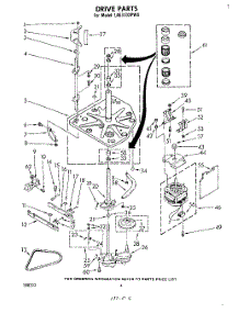 03 - Drive parts for Whirlpool Washer LA5310XPW0 from AppliancePartsPros.com