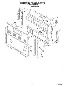 02 - Control Panel Parts parts for Whirlpool Range IES356RD0 from AppliancePartsPros.com