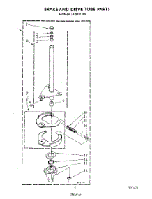 09 - Brake And Drive Tube parts for Whirlpool Washer LA7001XTW0 from AppliancePartsPros.com