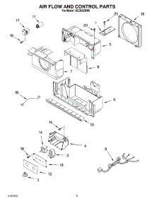02 - Air Flow And Control parts for Whirlpool Air Conditioner ACD052MM0 from AppliancePartsPros.com