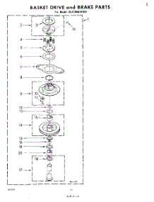 09 - Basket Drive And Brake parts for Whirlpool Washer GLA7900XKW0 from AppliancePartsPros.com