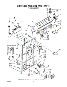 03 - Control And Rear Panel parts for Whirlpool Washer LA9320XTW1 from AppliancePartsPros.com