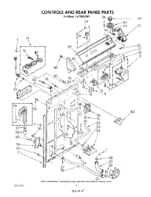03 - Controls And Rear Panel parts for Whirlpool Washer LA7980XSW0 from AppliancePartsPros.com