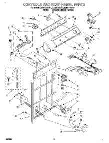 02 - Controls And Rear Panel parts for Whirlpool Washer LBR5133AW1 from AppliancePartsPros.com