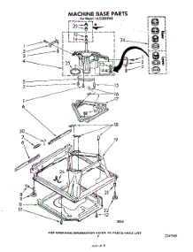 07 - Machine Base parts for Whirlpool Washer LA5530XPW6 from AppliancePartsPros.com