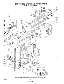 03 - Controls And Rear Panel parts for Whirlpool Washer LA5430XMW0 from AppliancePartsPros.com