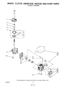 06 - Brake, Clutch, Gearcase, Motor And Pump parts for Whirlpool Washer LA7000XSW0 from AppliancePartsPros.com
