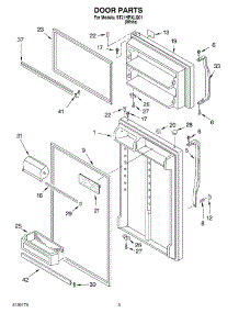 02 - Door parts for Whirlpool Refrigerator ST21HPXLQ01 from AppliancePartsPros.com