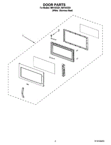 02 - Door Parts parts for Whirlpool Microwave IMH16XSS1 from AppliancePartsPros.com