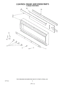 05 - Control Frame And Knob parts for Kitchenaid Oven KGBS246SBL0 from AppliancePartsPros.com