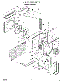 02 - Air Flow parts for Whirlpool Air Conditioner 3XACM12DD1 from AppliancePartsPros.com