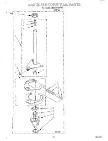 08 - Brake And Drive Tube parts for Whirlpool Washer 3MAS4132FW0 from AppliancePartsPros.com