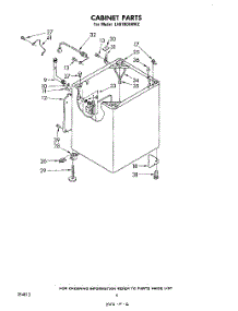 05 - Cabinet parts for Whirlpool Washer LA6700XKW2 from AppliancePartsPros.com