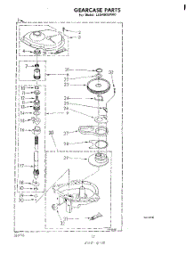 10 - Gearcase parts for Whirlpool Washer LA5400XPW0 from AppliancePartsPros.com