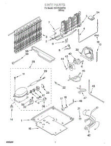 04 - Unit parts for Whirlpool Refrigerator 3XKVN490F03 from AppliancePartsPros.com