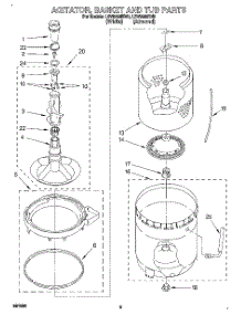 04 - Agitator, Basket And Tub parts for Whirlpool Washer LSV9355BN0 from AppliancePartsPros.com