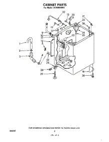05 - Cabinet parts for Whirlpool Washer LA7680XKW2 from AppliancePartsPros.com