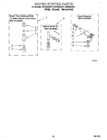 10 - Water System parts for Whirlpool Washer LSP8244BG1 from AppliancePartsPros.com