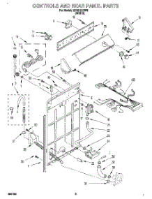 02 - Controls And Rear Panel parts for Whirlpool Washer LBR2121DW0 from AppliancePartsPros.com