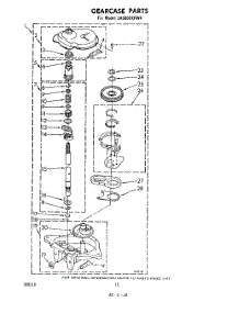 10 - Gearcase parts for Whirlpool Washer LA5000XPW4 from AppliancePartsPros.com