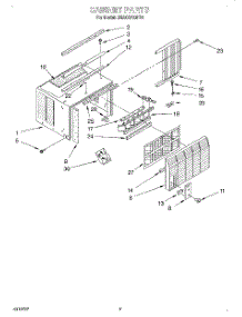 03 - Cabinet parts for Whirlpool Air Conditioner BHAC0700FS0 from AppliancePartsPros.com