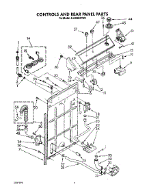 03 - Controls And Rear Panel parts for Whirlpool Washer 4LA6300XYN0 from AppliancePartsPros.com