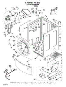 02 - Cabinet Parts parts for Maytag Dryer MGD9600SQ0 from AppliancePartsPros.com