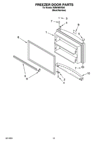 07 - Freezer Door Parts, Optional Parts parts for Whirlpool Refrigerator IR2MHMXRS02 from AppliancePartsPros.com